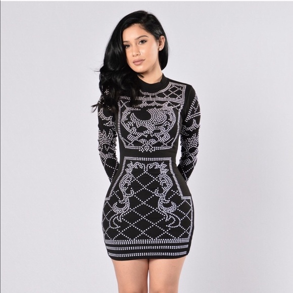 fashion nova beaded dress